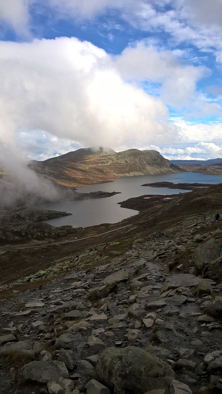 mountains  clouds  norway free photo