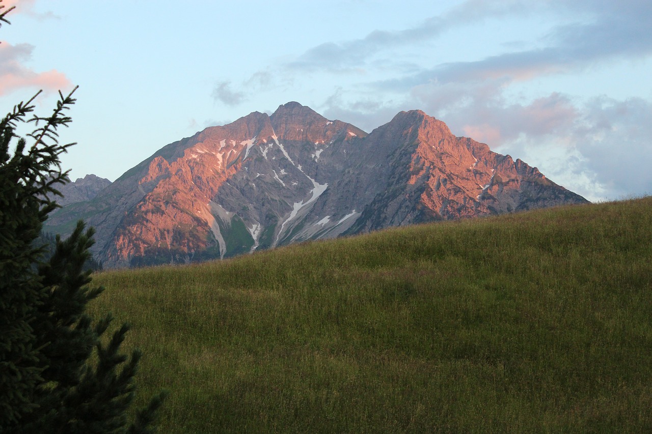 mountains  nature  sunset free photo