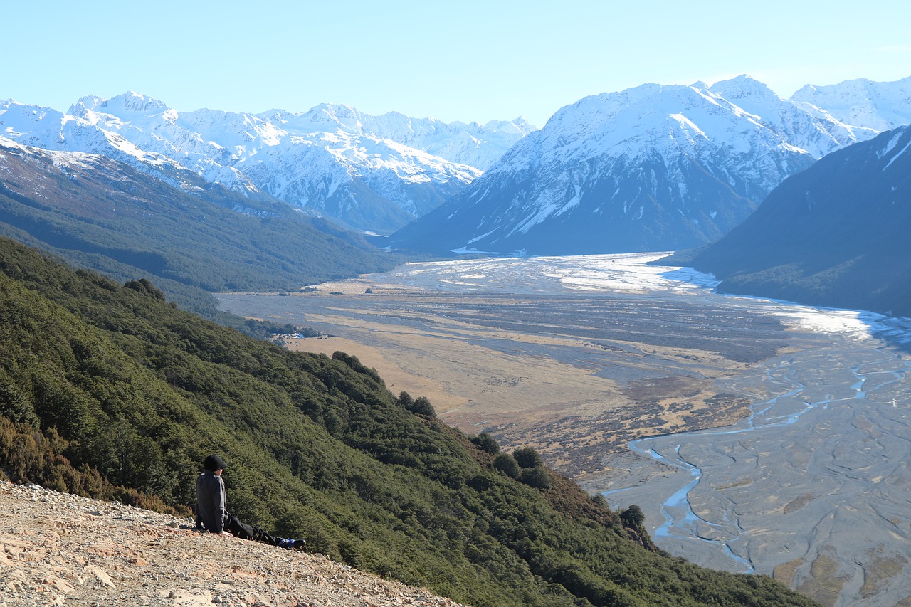 mountains  valley  view free photo