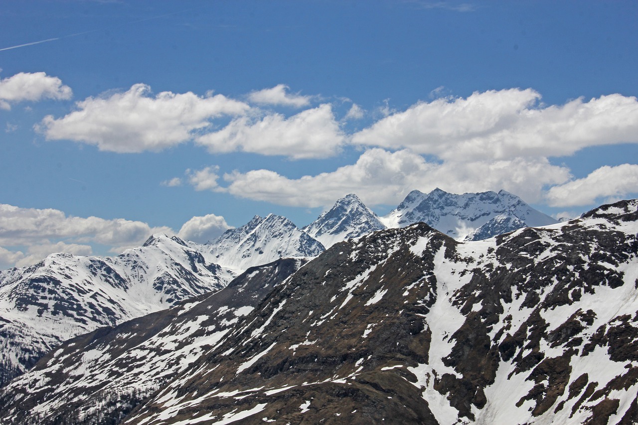 mountains  alpine  snow free photo