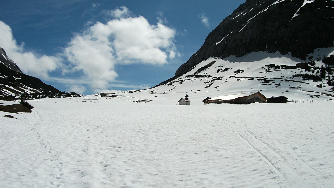 mountains snow winter free photo