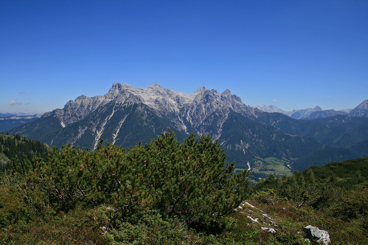 mountains hiking panorama free photo