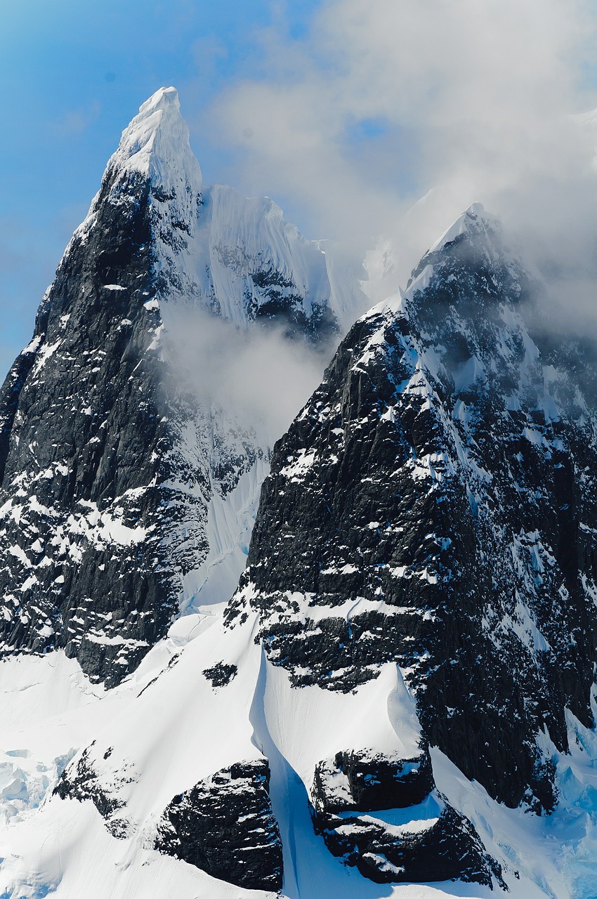 mountains antarctica ice free photo