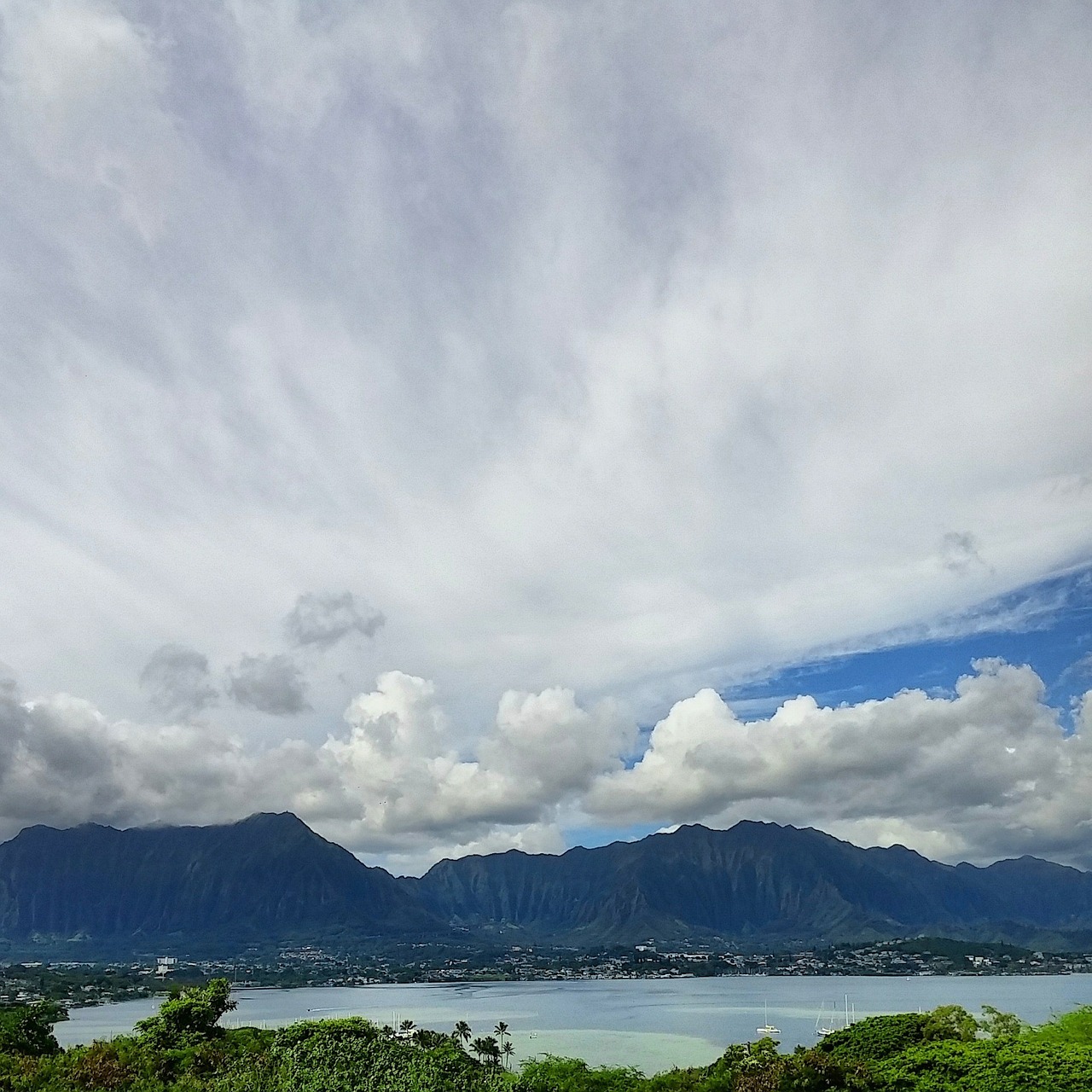 mountains clouds cloudscape free photo