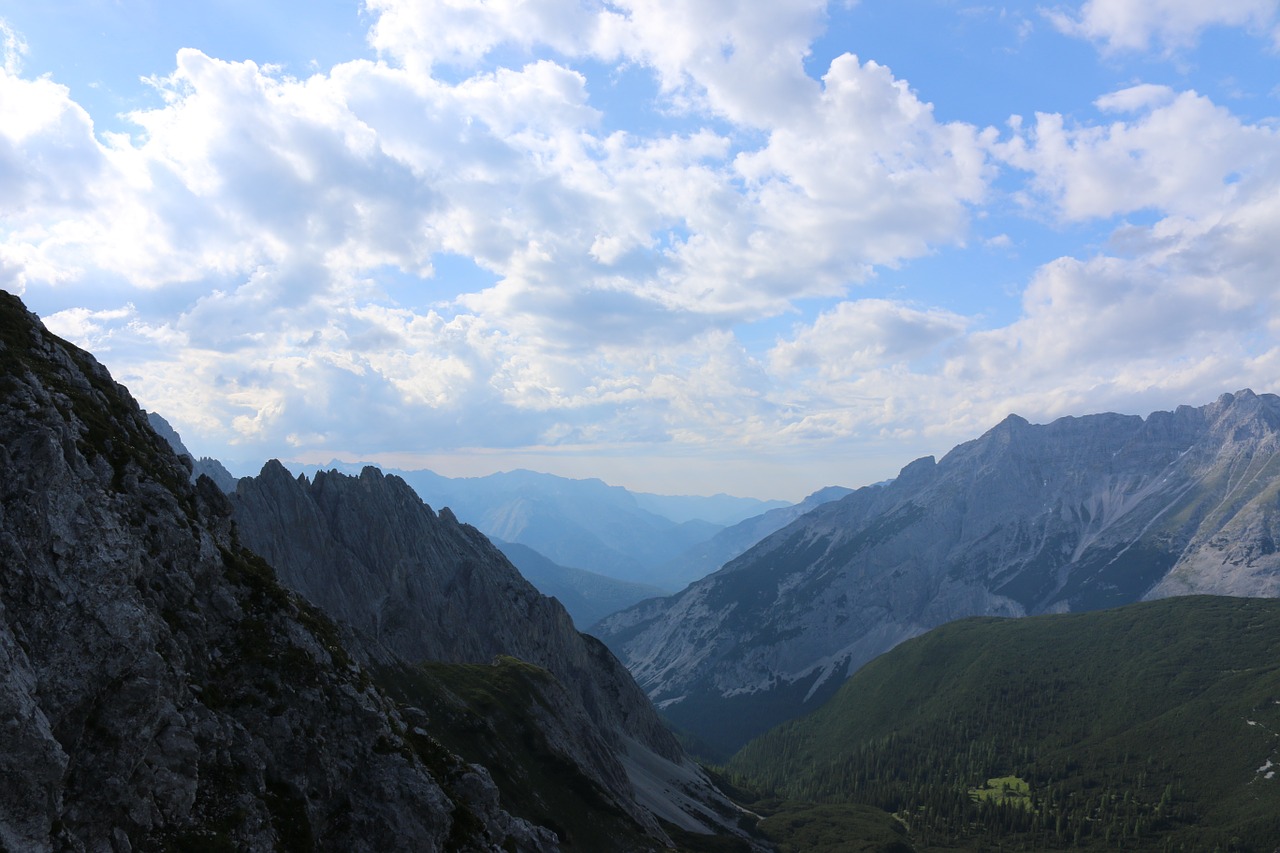 mountains clouds landscape free photo