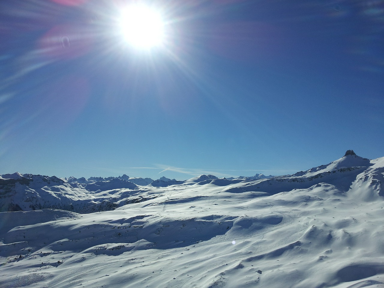 mountains snow alpine free photo