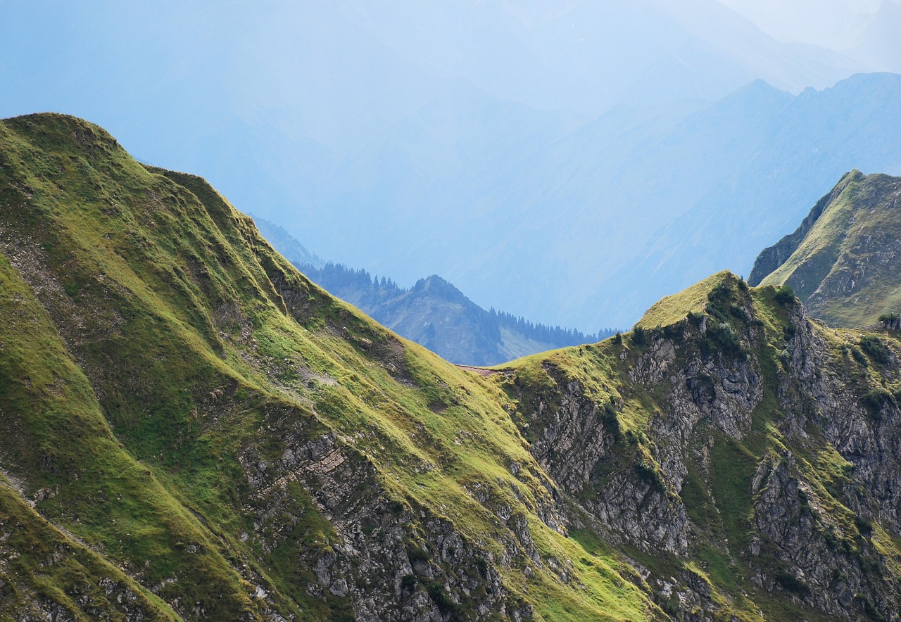 mountains alpine fog free photo