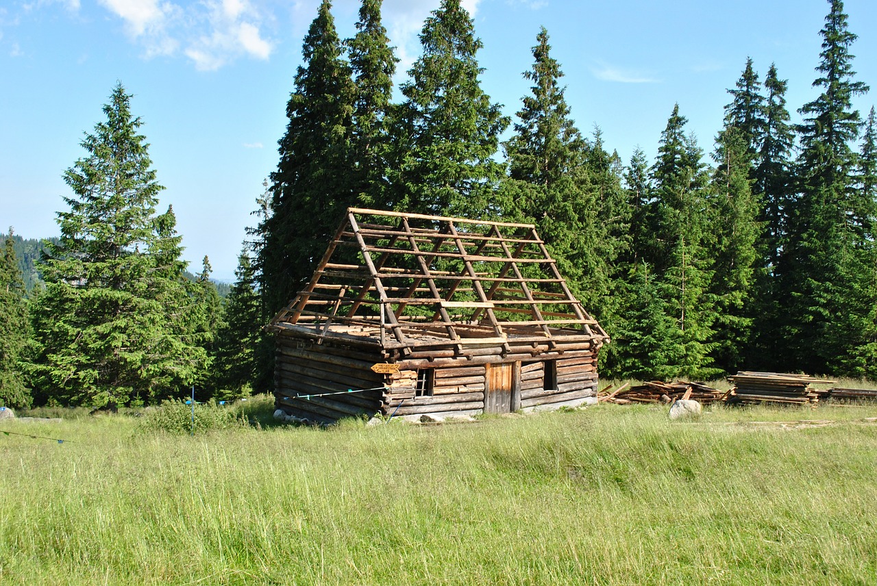 mountains hut shepherd's hut free photo