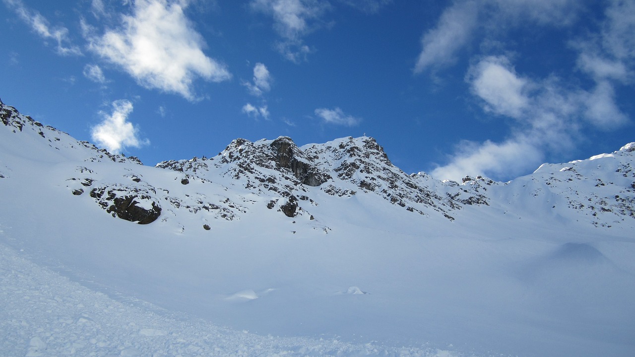 mountains alpine snow free photo