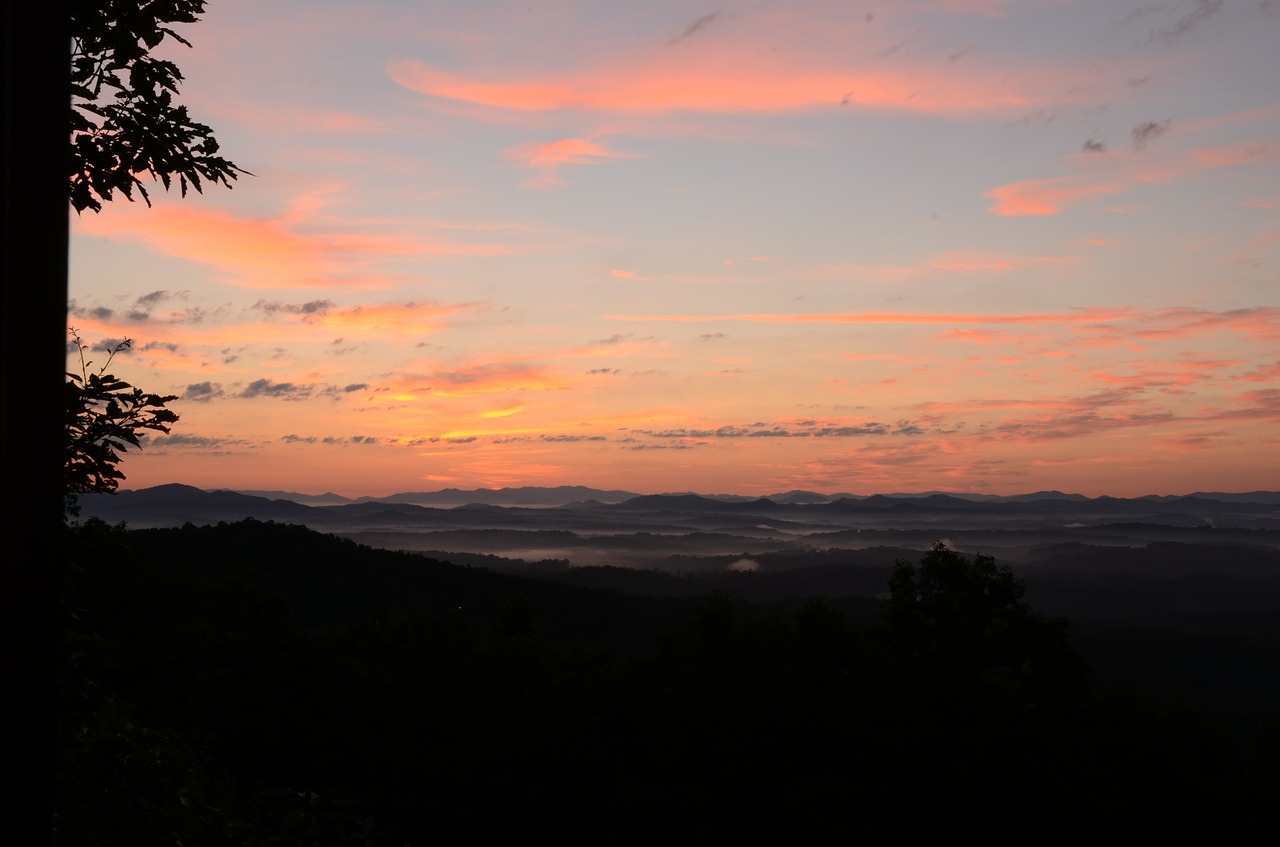 mountains sunrise mountain free photo