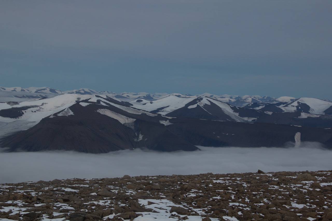 mountains arctic svalbard free photo