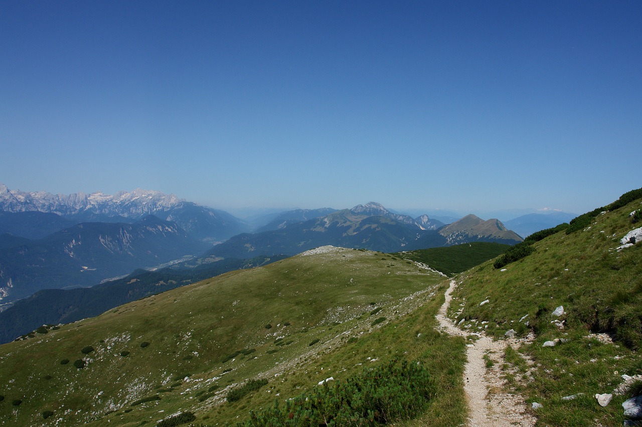 mountains hiking view free photo