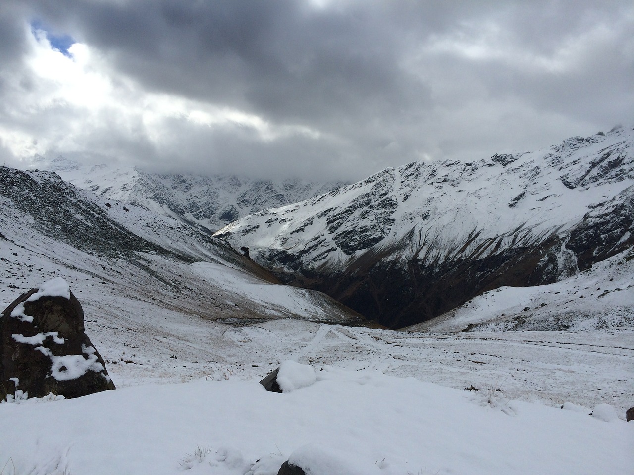 mountains the caucasus elbrus free photo