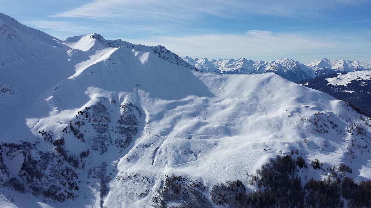 mountains snow alpine free photo