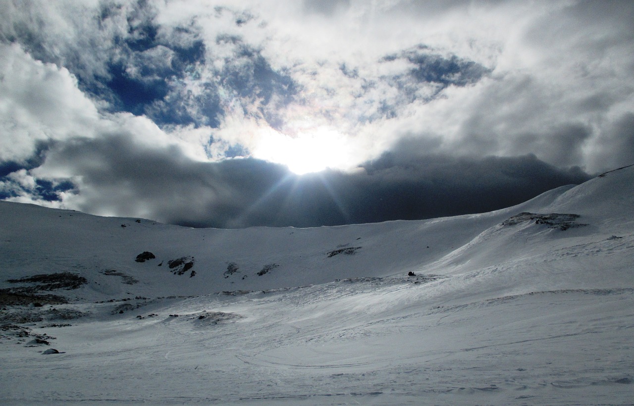 mountains landscape winter free photo