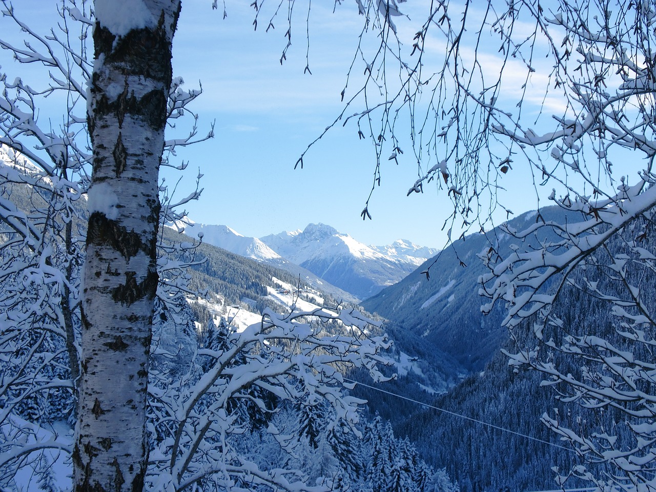 mountains snow austria free photo