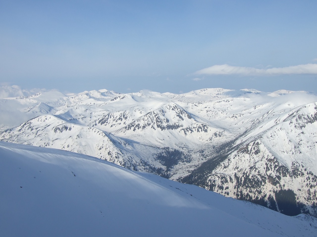 mountains bulgaria winter free photo