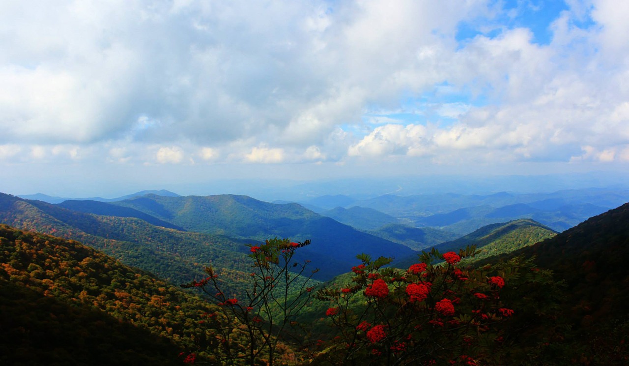 mountains colorful nature free photo