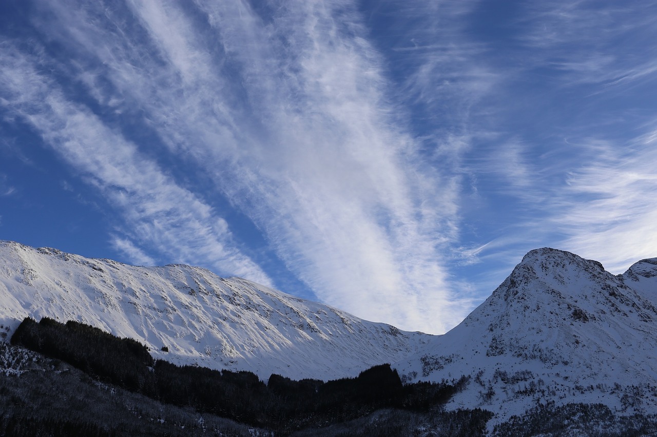 mountains snow winter free photo