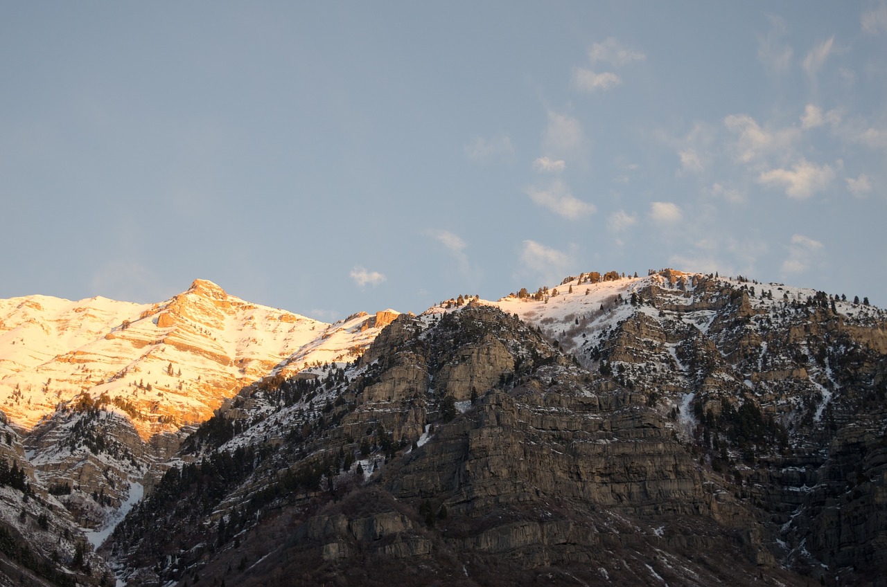 mountains snow winter free photo