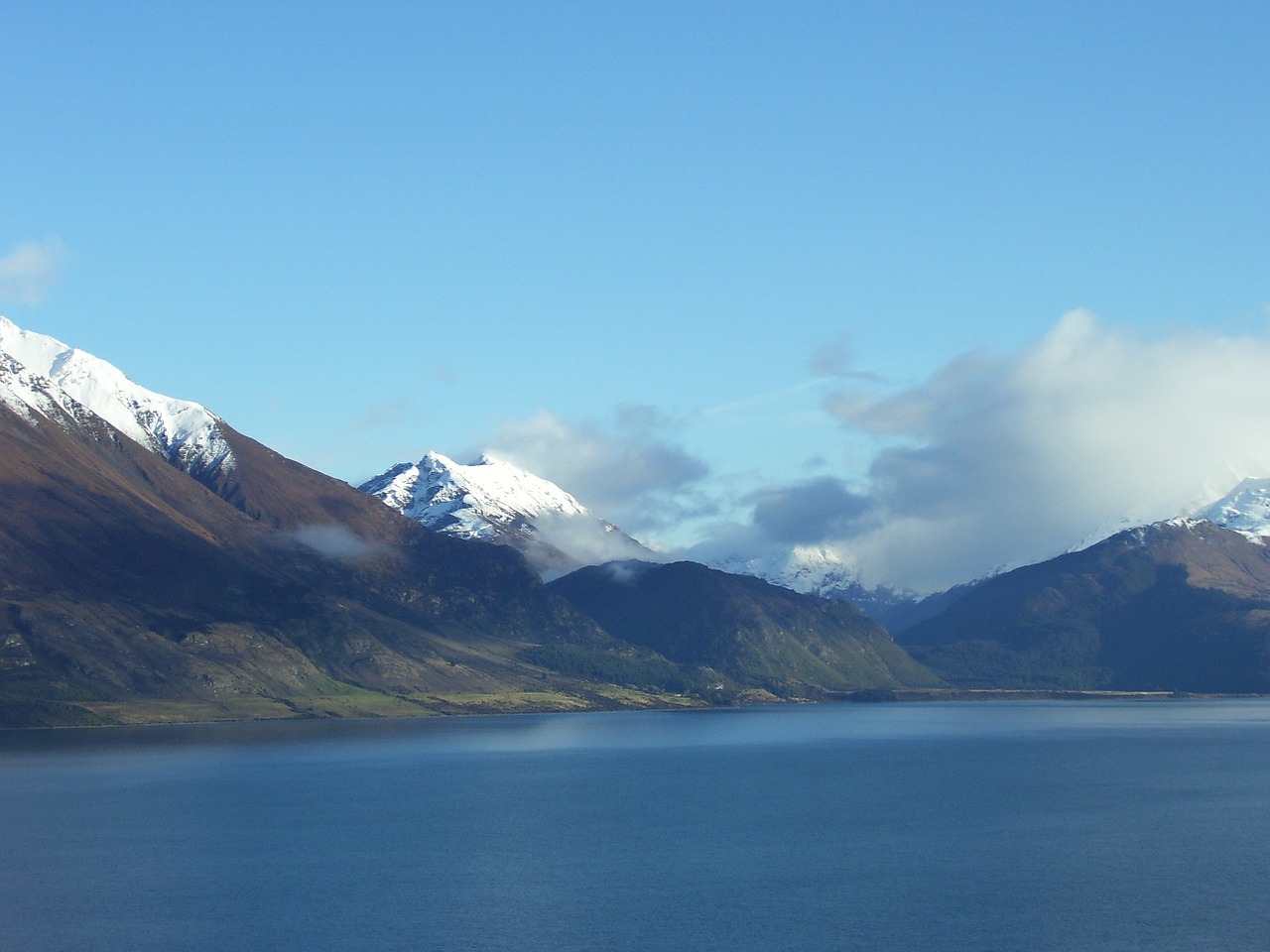 mountains inlet landscape free photo