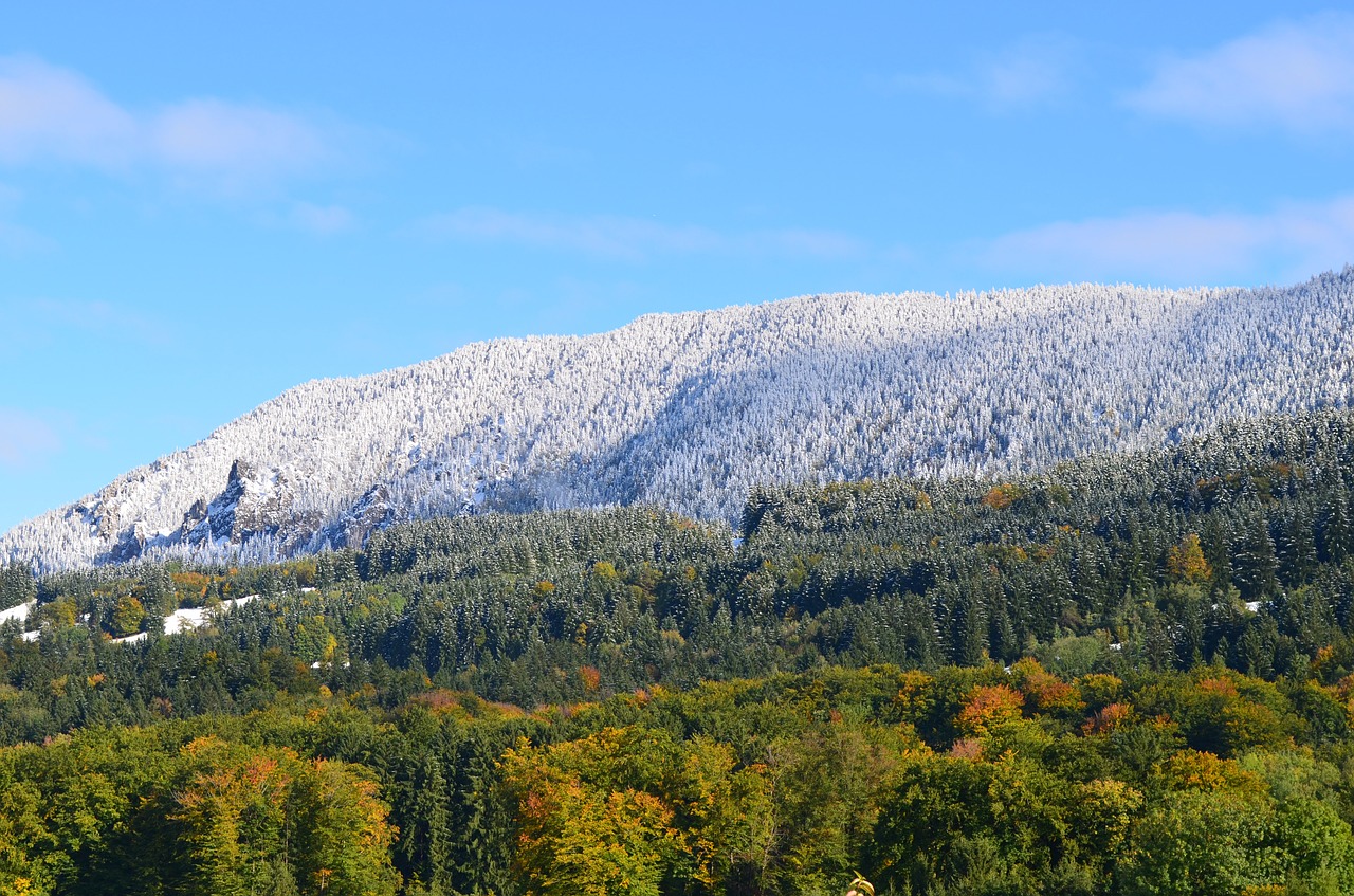 mountains winter landscape free photo