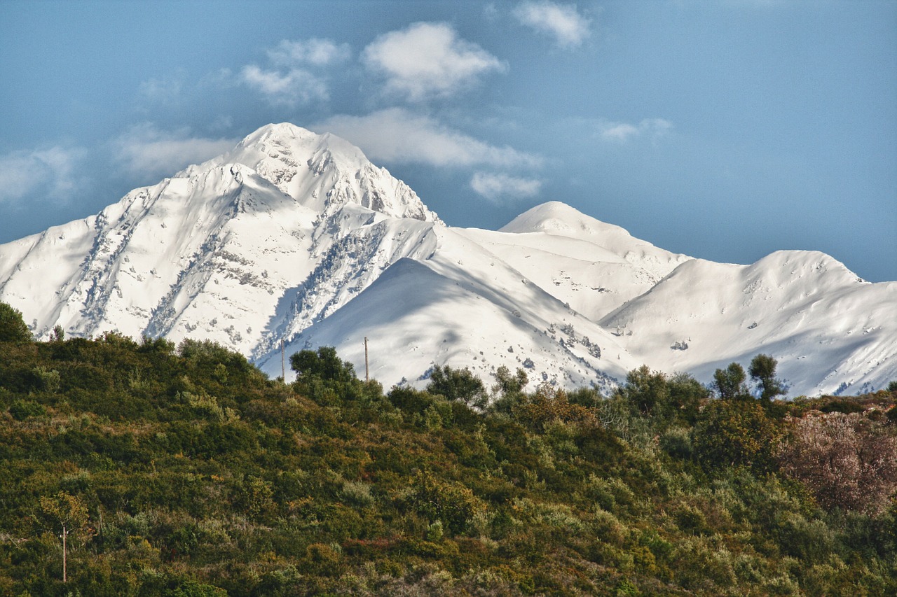 mountains taygetos snow free photo