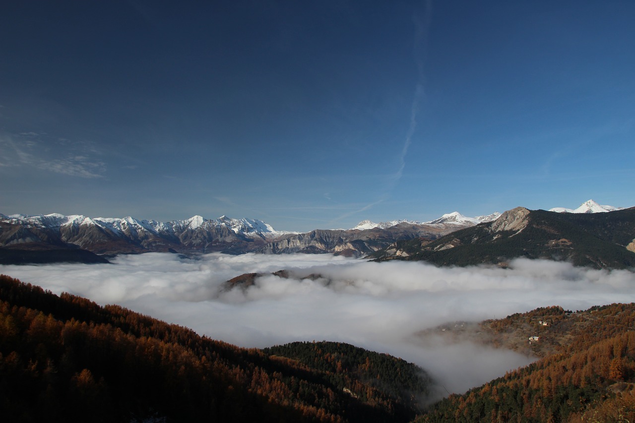 mountains sky clouds free photo