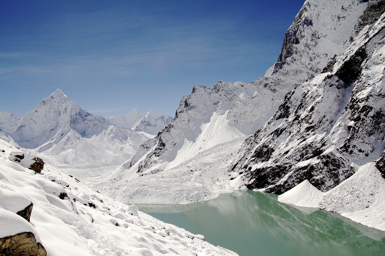 mountains snow winter free photo