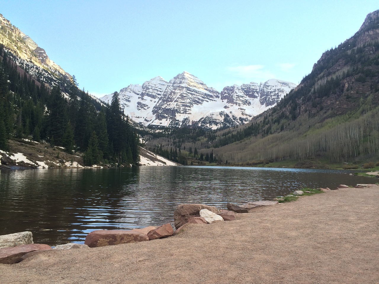 mountains maroon bells colorado free photo