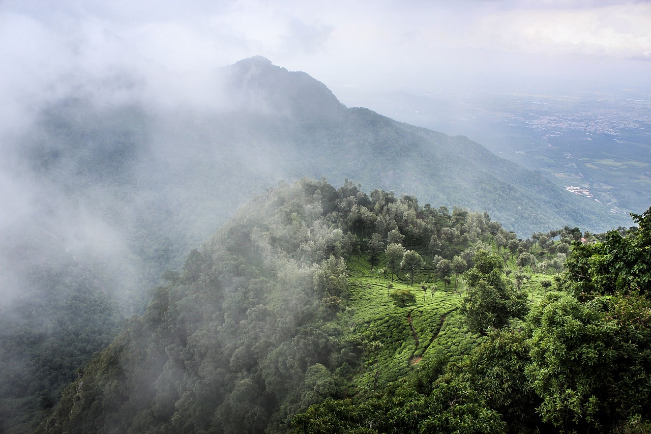 mountains green nature free photo