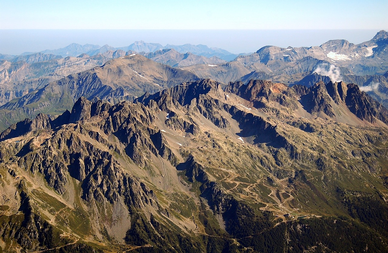 mountains landscape peaks free photo