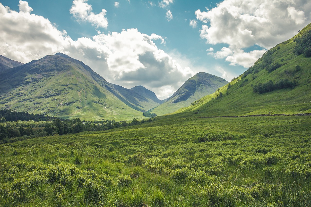 mountains landscape meadow free photo