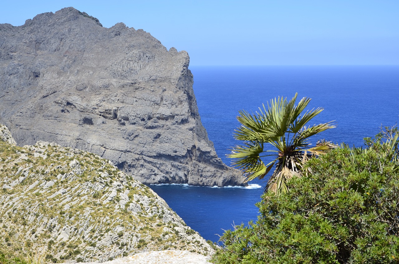 mountains sea mallorca free photo