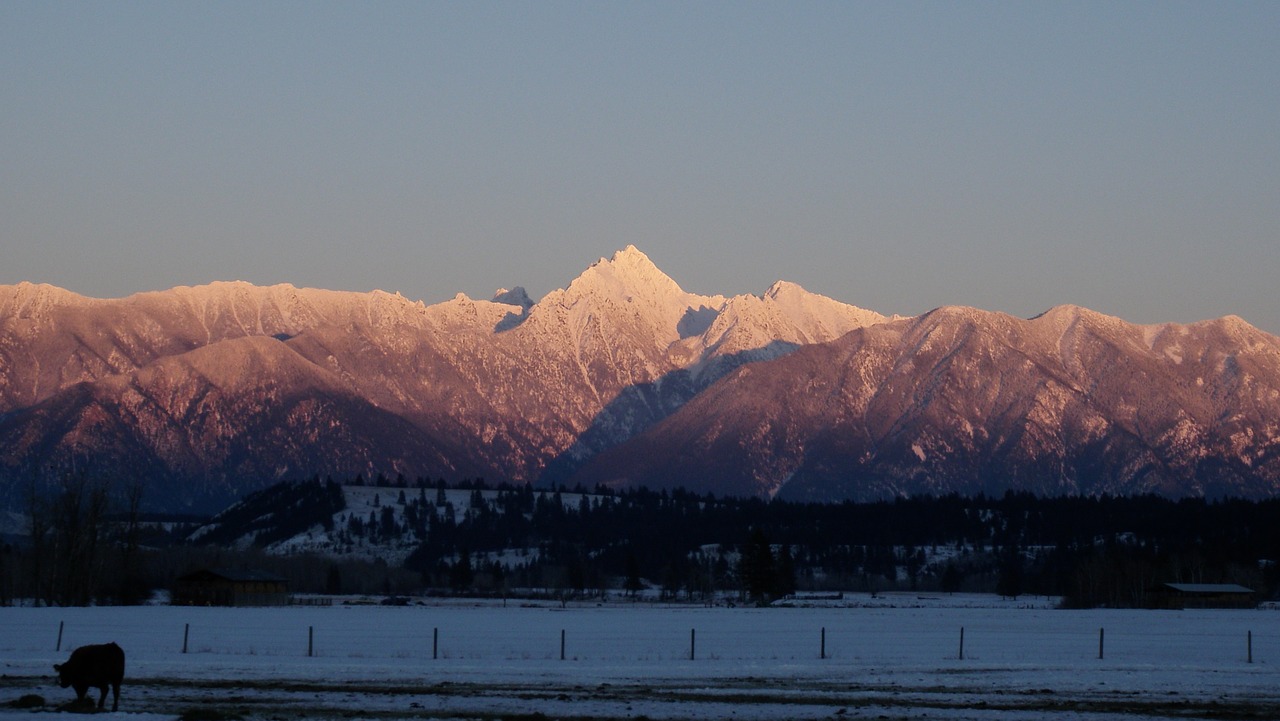 mountains winter mountain landscape free photo