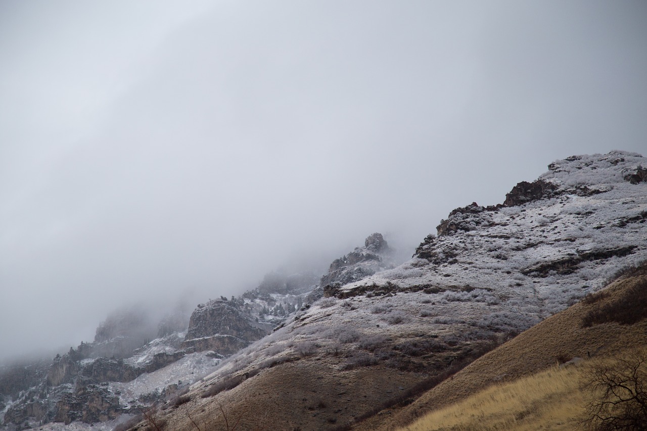 mountains snow season free photo