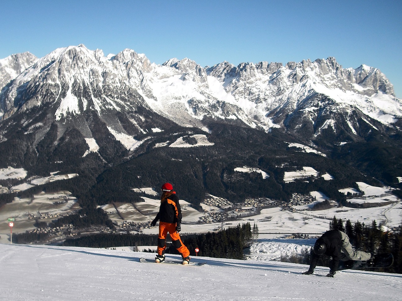 mountains snowboard austria free photo