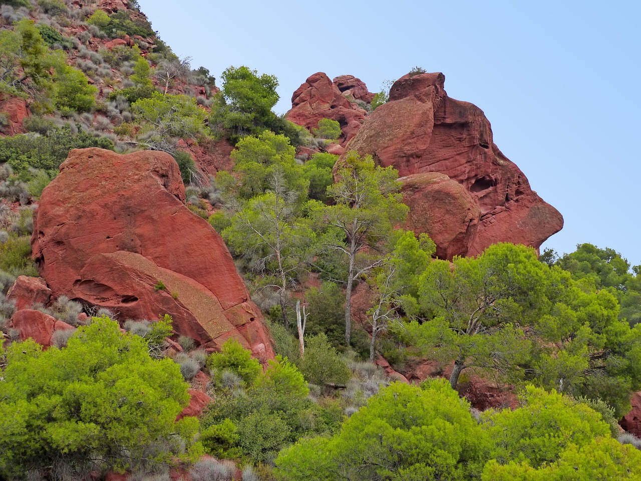 mountains montsant red sandstone free photo