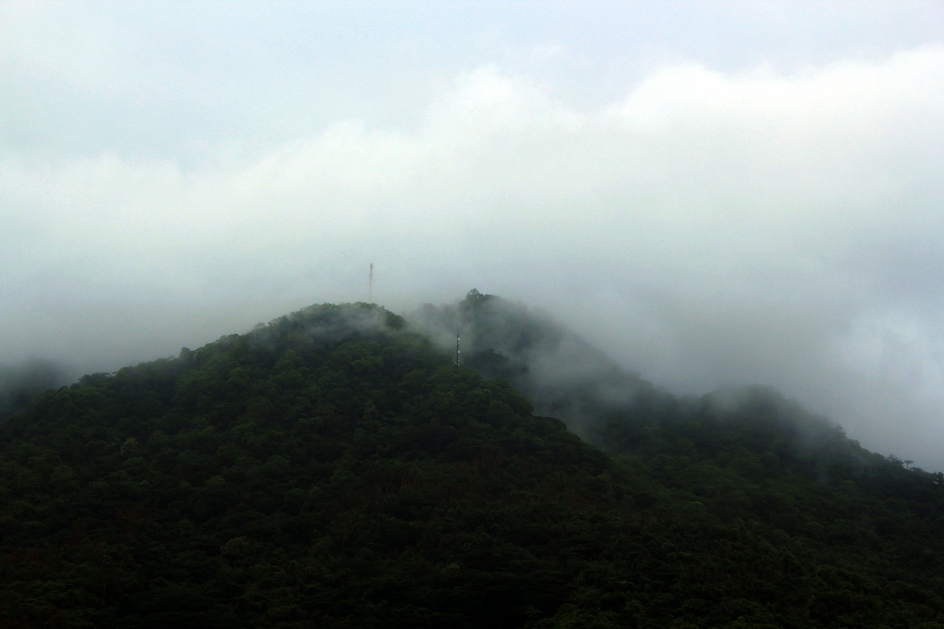 mountains clouds nature free photo