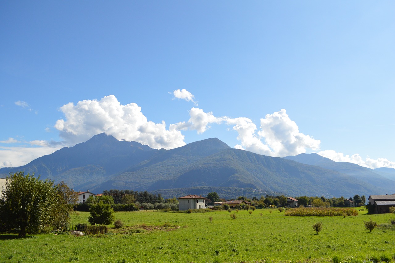 mountains in the background  clouds over mountain peaks  landscape free photo