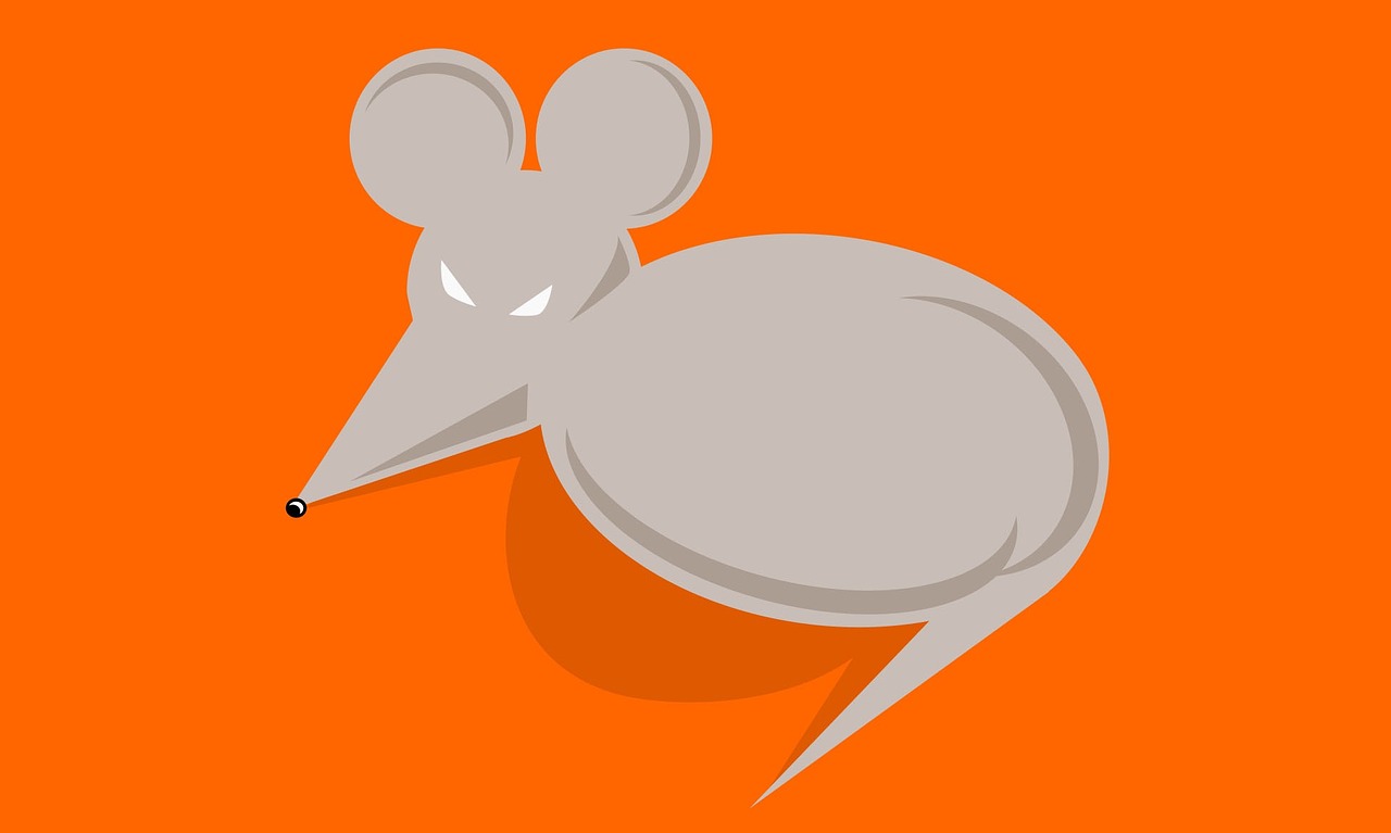 mouse illustration vector free photo
