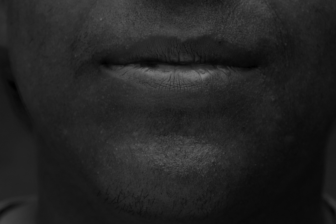 mouth man white free photo