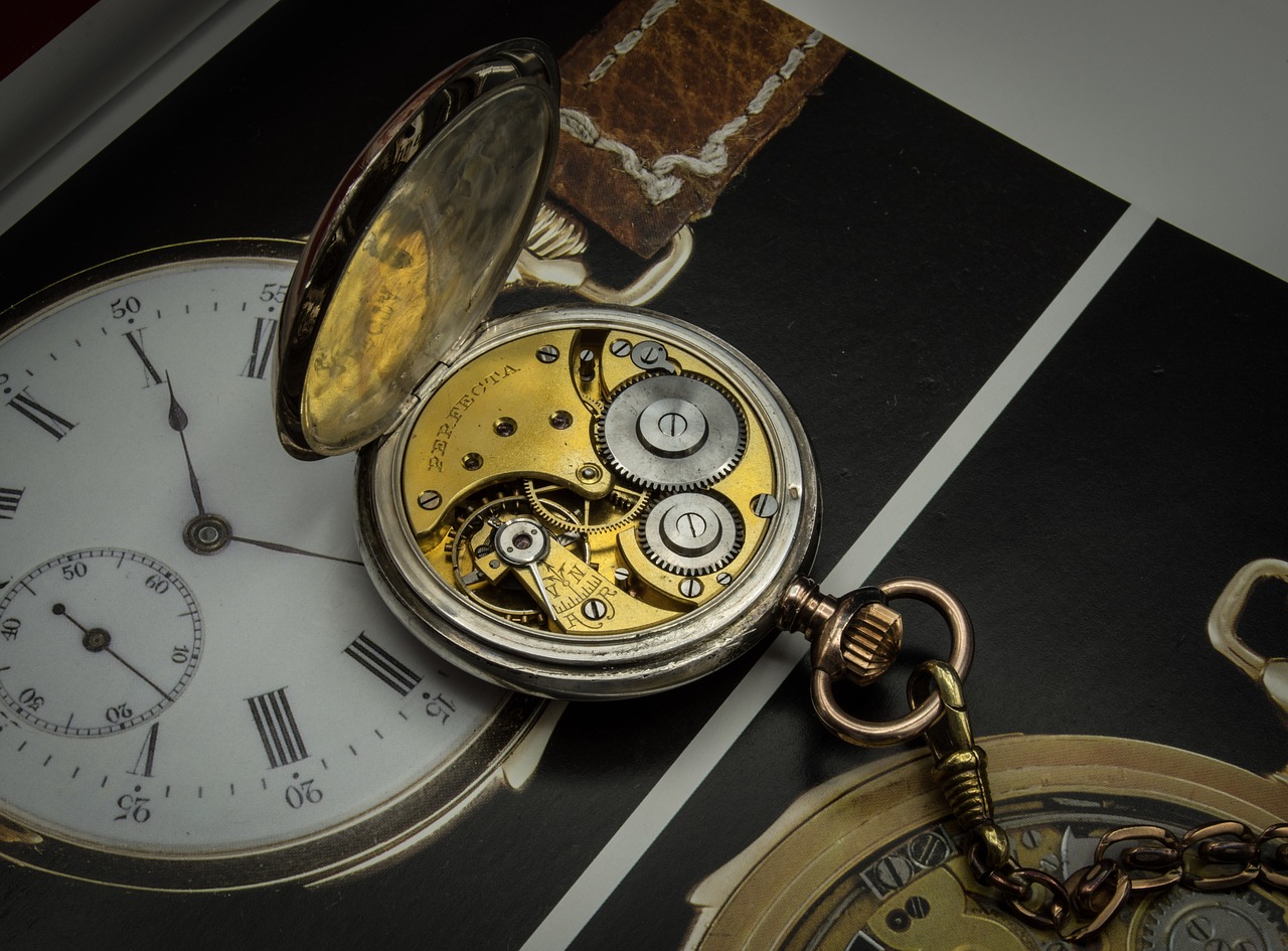 movement  clock  pocket watch free photo