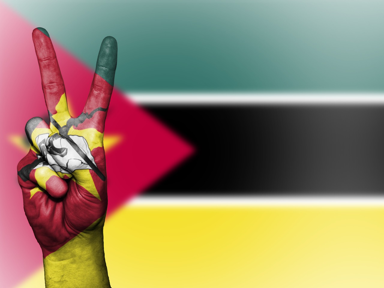 mozambique peace hand free photo