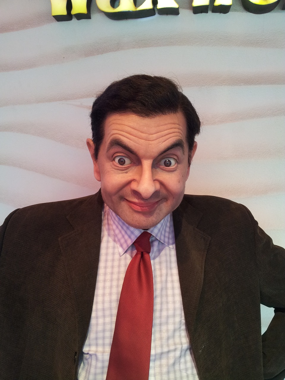 mr bean wax statue free photo