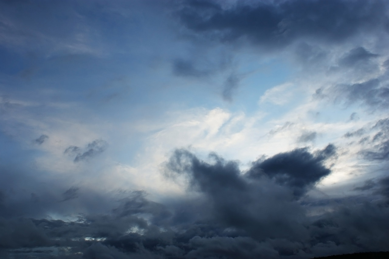 clouds evening sky free photo