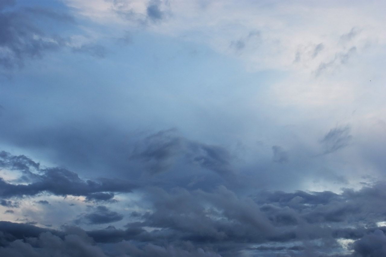 clouds evening sky free photo