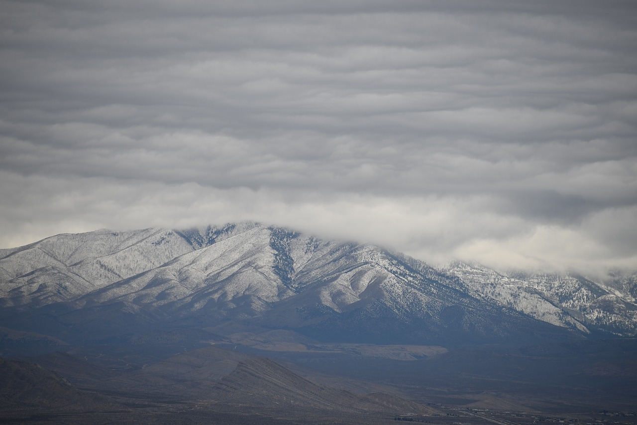 mt  charleston  snow covered free photo