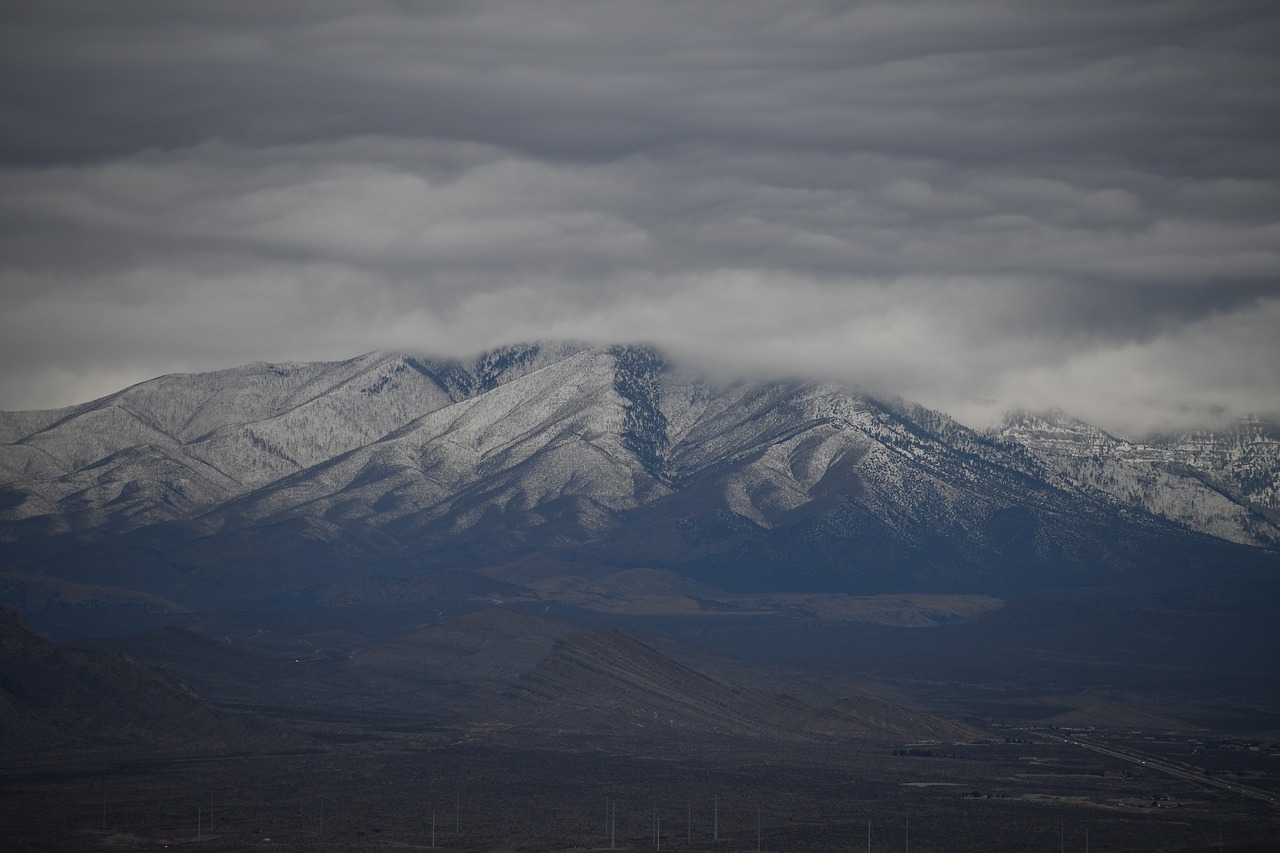 mt  charleston  snow covered free photo