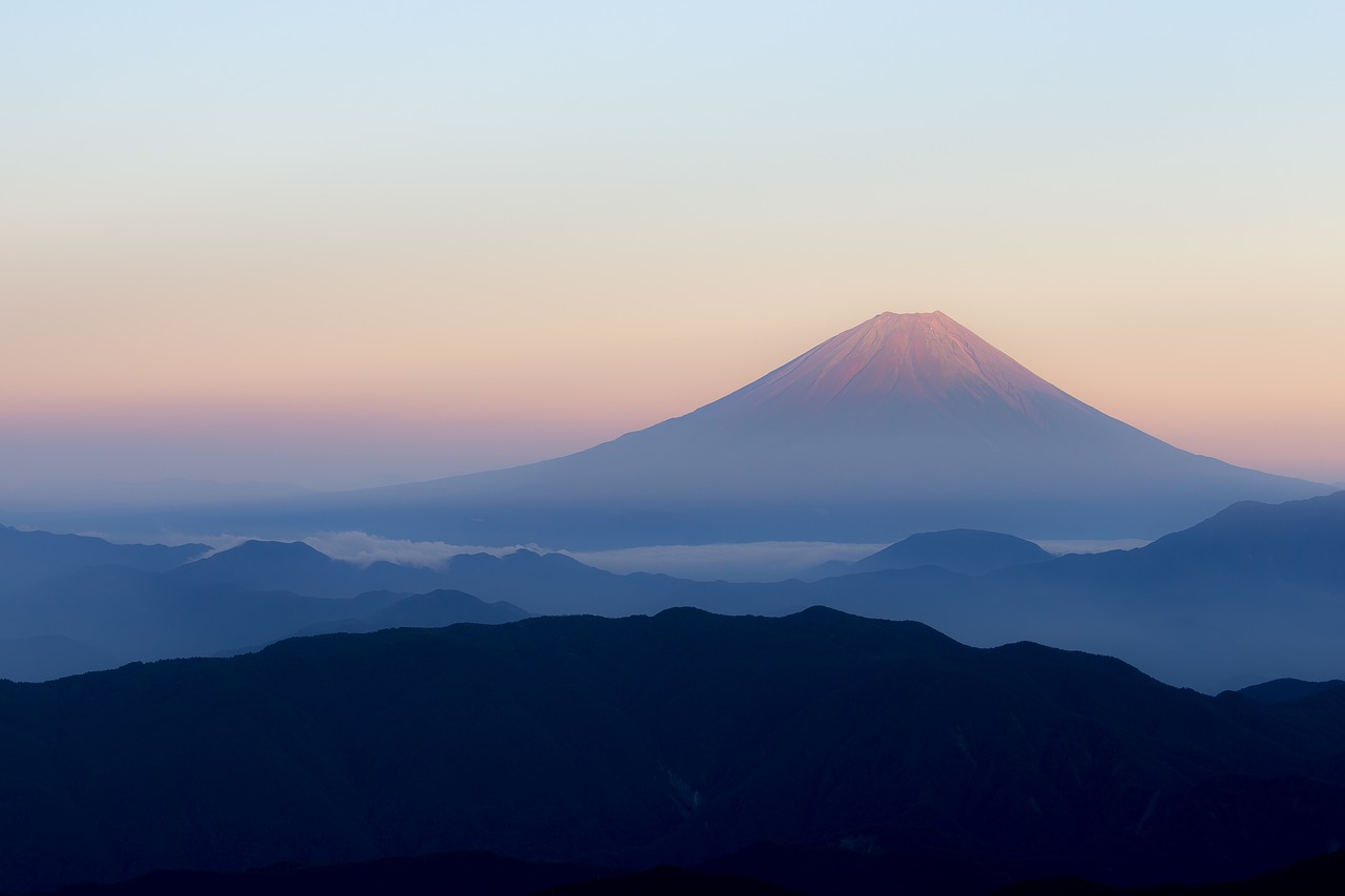 mt fuji japan view from kitadake fuji free photo